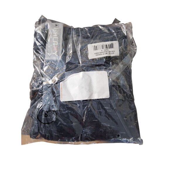 New Galaxy Womens Slim Fit Terry Jogger Heather Navy - Picture 2 of 2